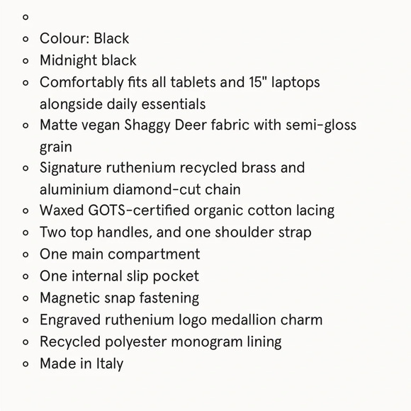 Stella McCartney Falabella Fold Over Shoulder Bag with Chain straps Black - Picture 5 of 17